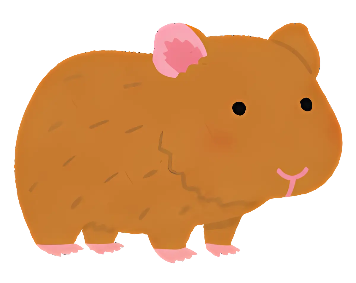 Brown Guinea Pig Illustration for Pet Lovers