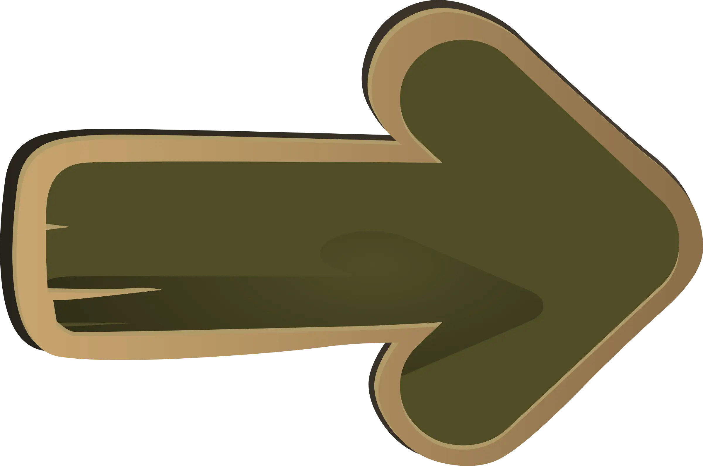 Dark Arrow Sign Pointing Right