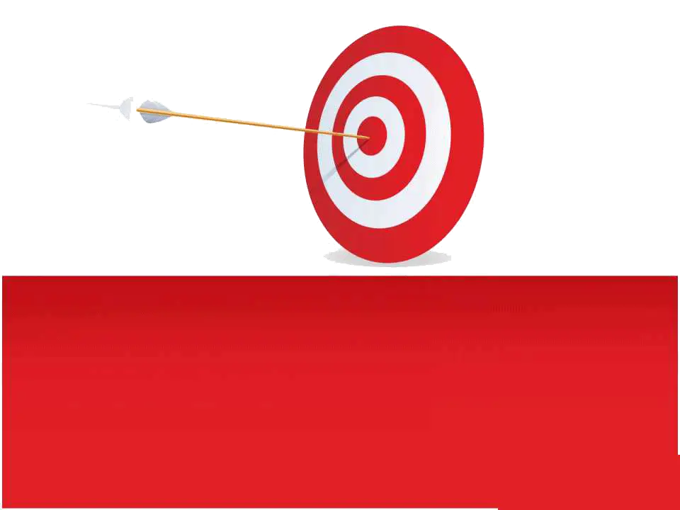 Red Target with Arrow in Bullseye