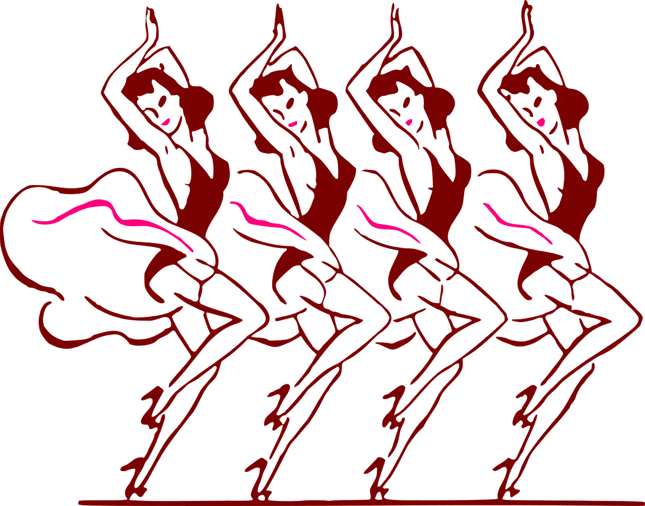 Illustration of Dancing Women