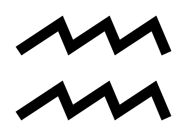 Aquarius Zodiac Astrology Symbol