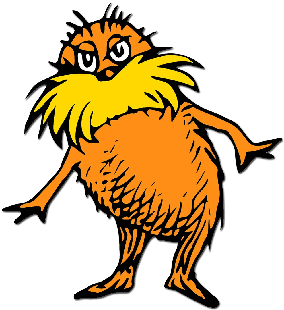 Orange Cartoon Character with Mustache