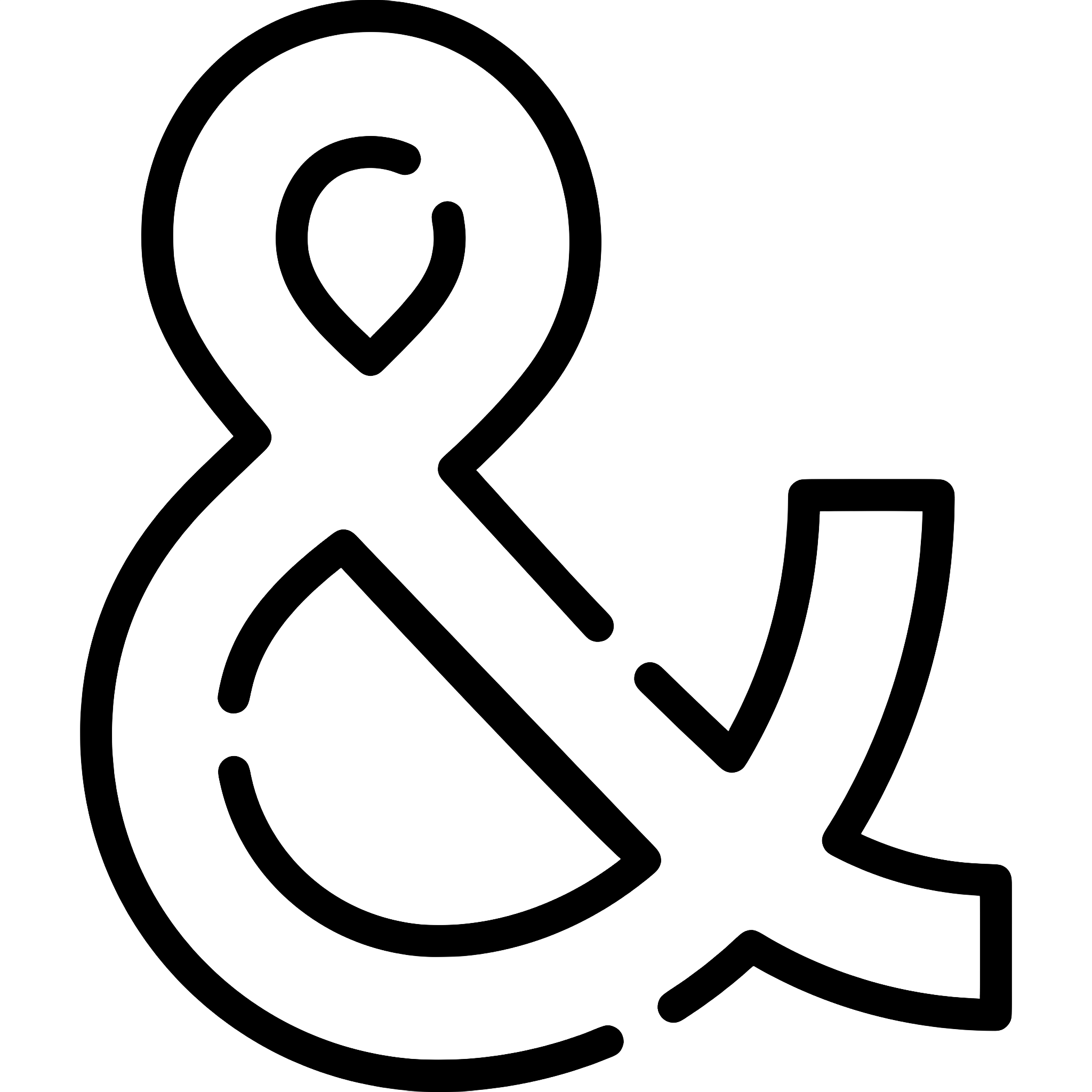 Black Ampersand Symbol