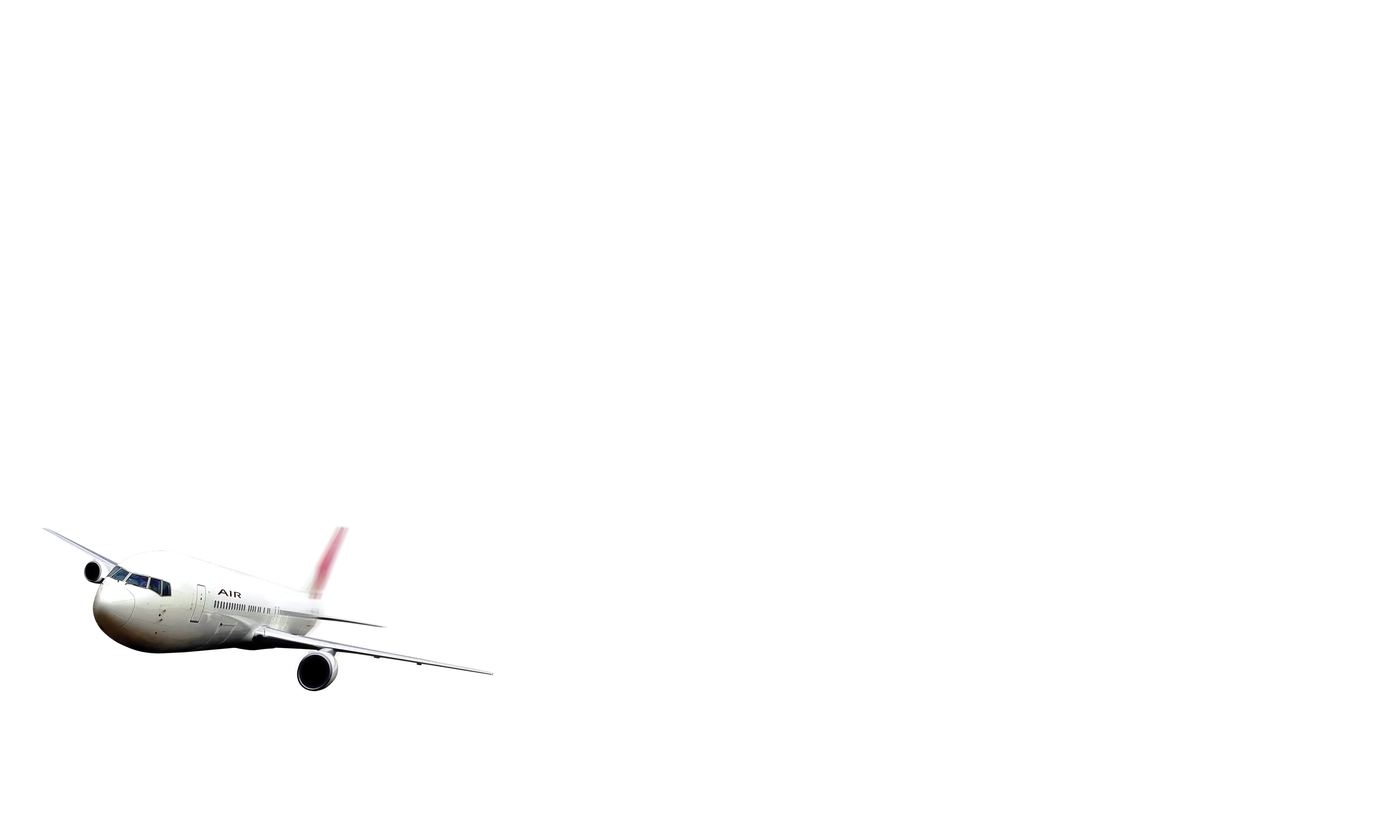 Airplane Flying Illustration for Travel Themes