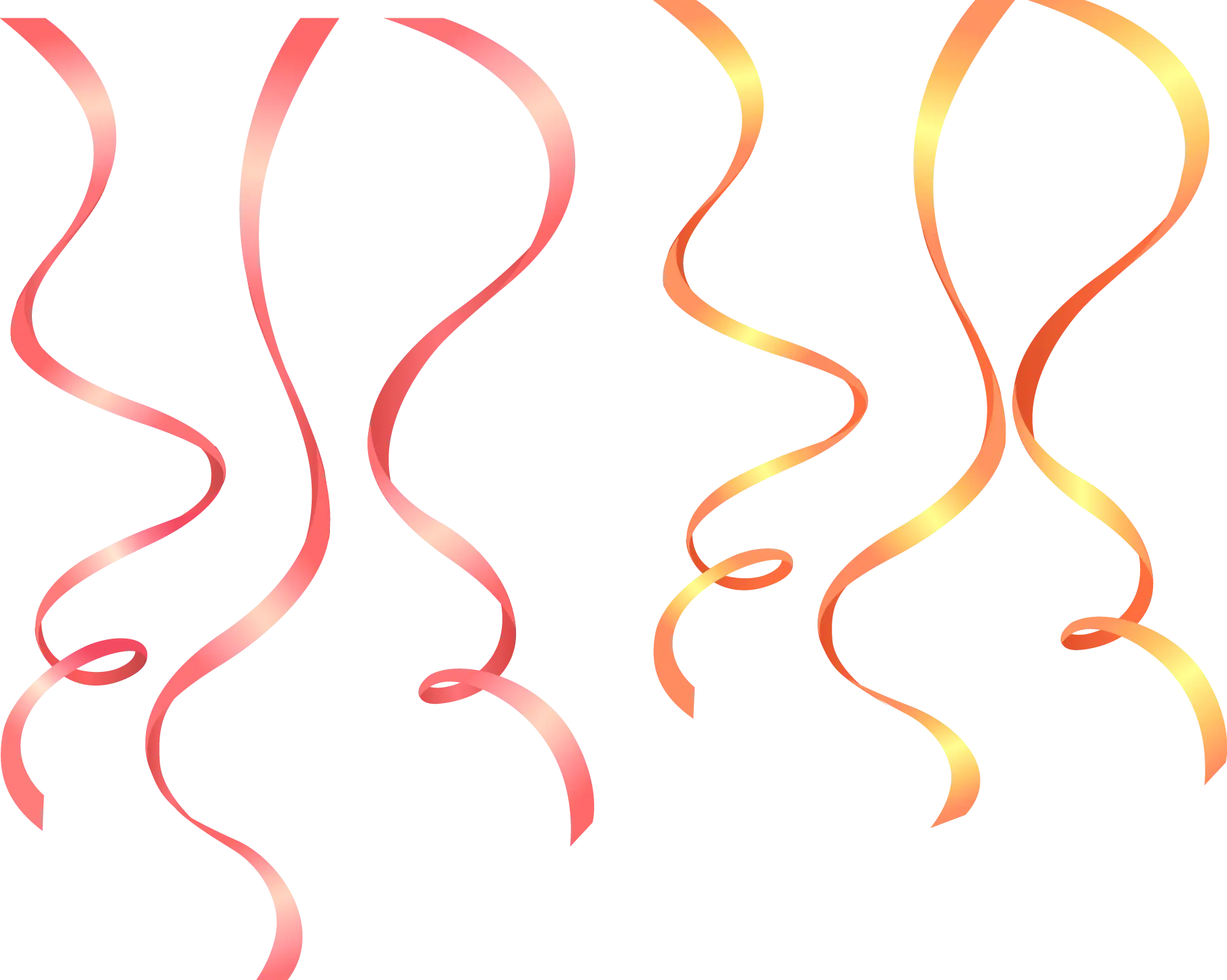 Colorful Party Streamers Illustration