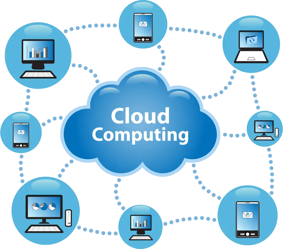 Cloud Computing Network Graphic Illustration