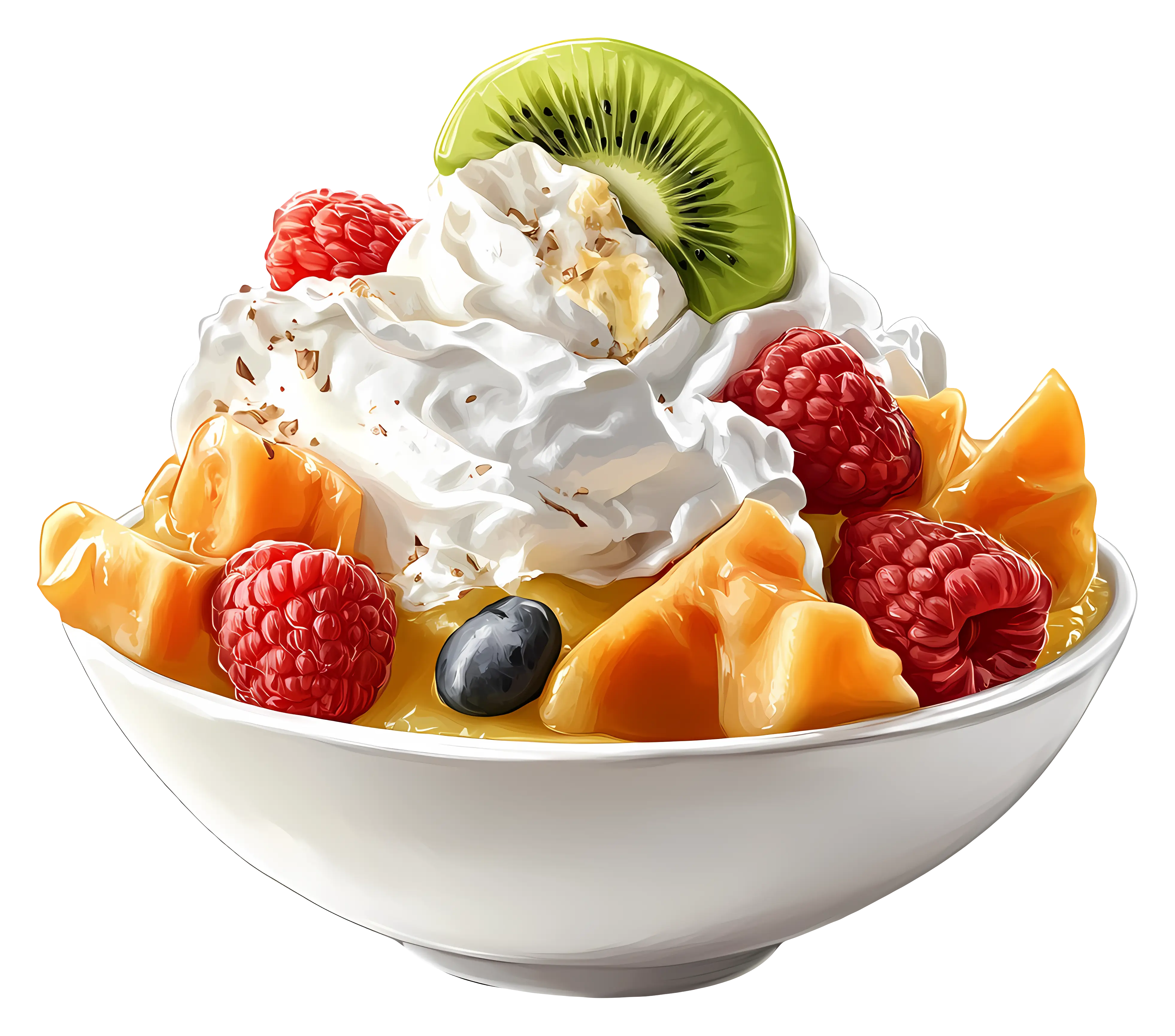 Delicious Fruit Dessert Bowl