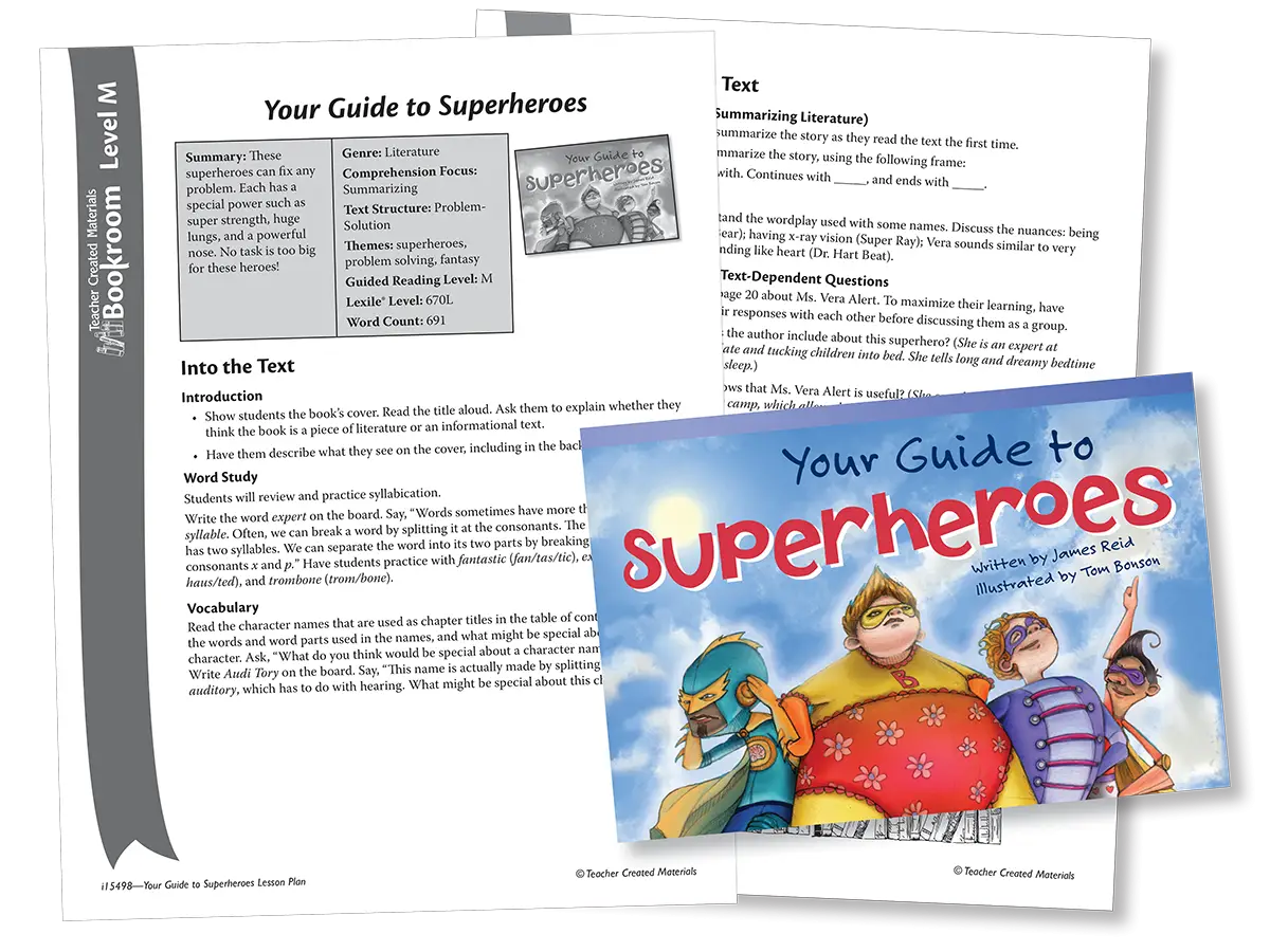 Superheroes Guide Booklet