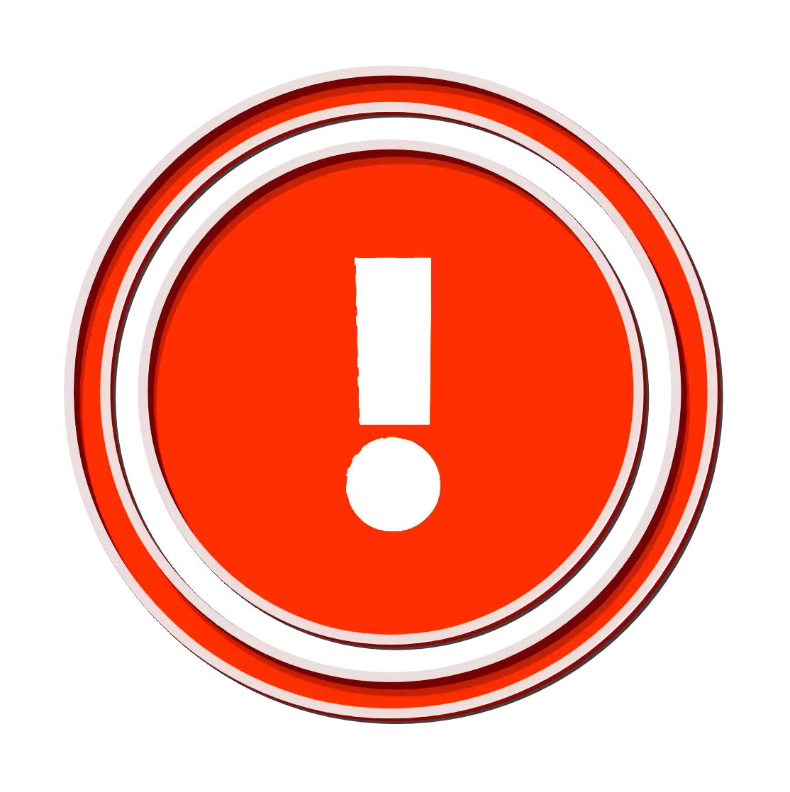 Red Warning Exclamation Mark Icon