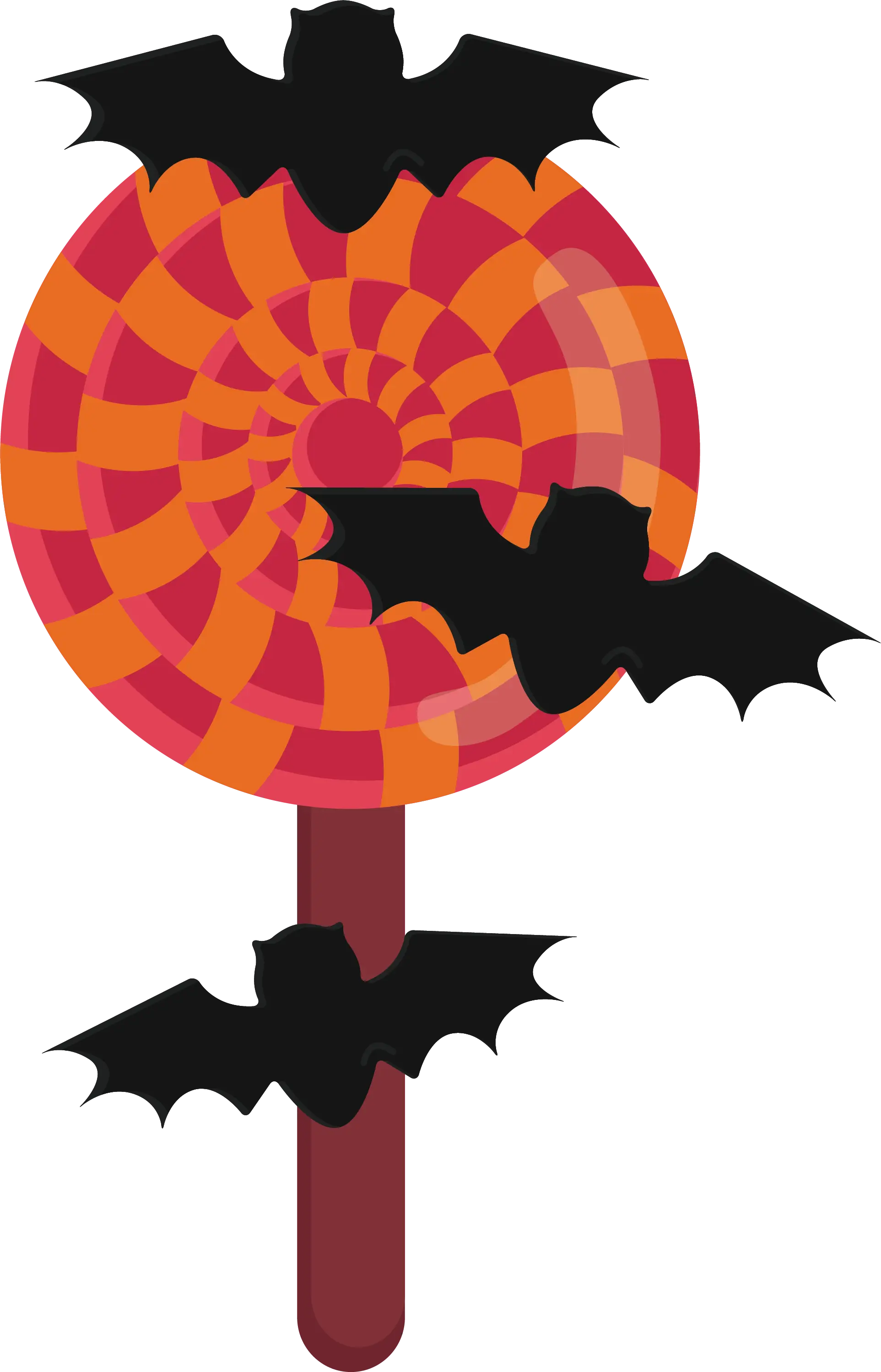 Halloween Lollipop with Bats