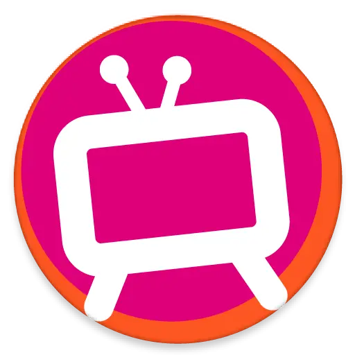 Pink Television Icon for Entertainment Design