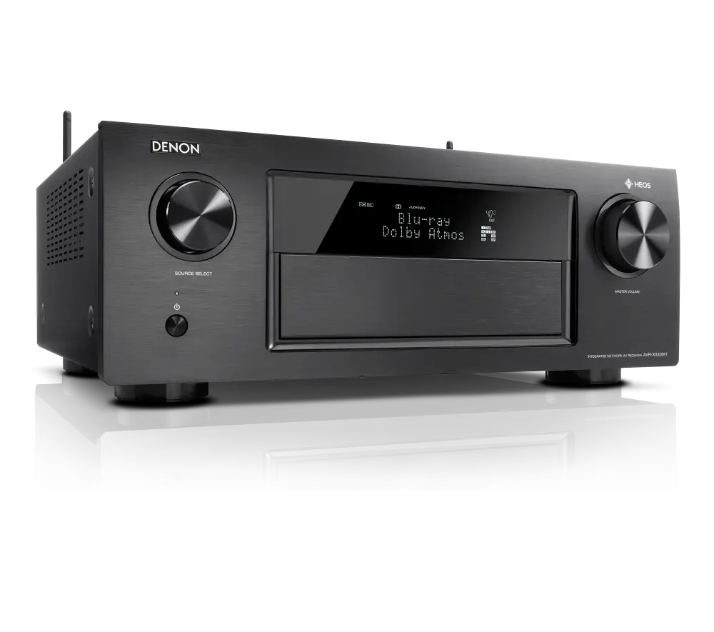 Black Audio Receiver for Home Theater System