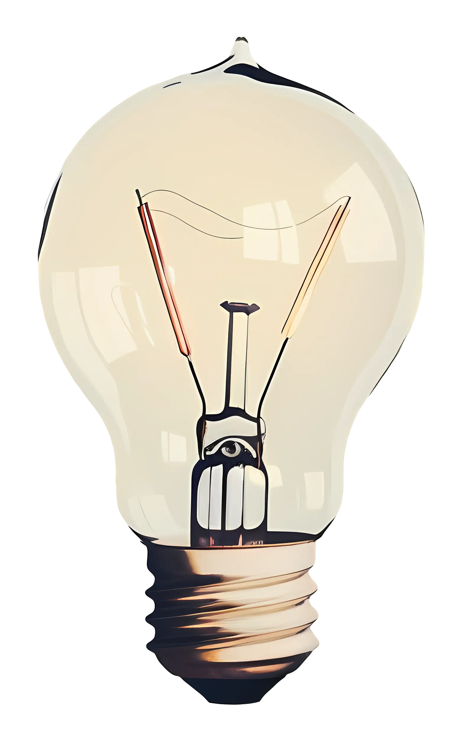 Realistic Lightbulb Design Illustration