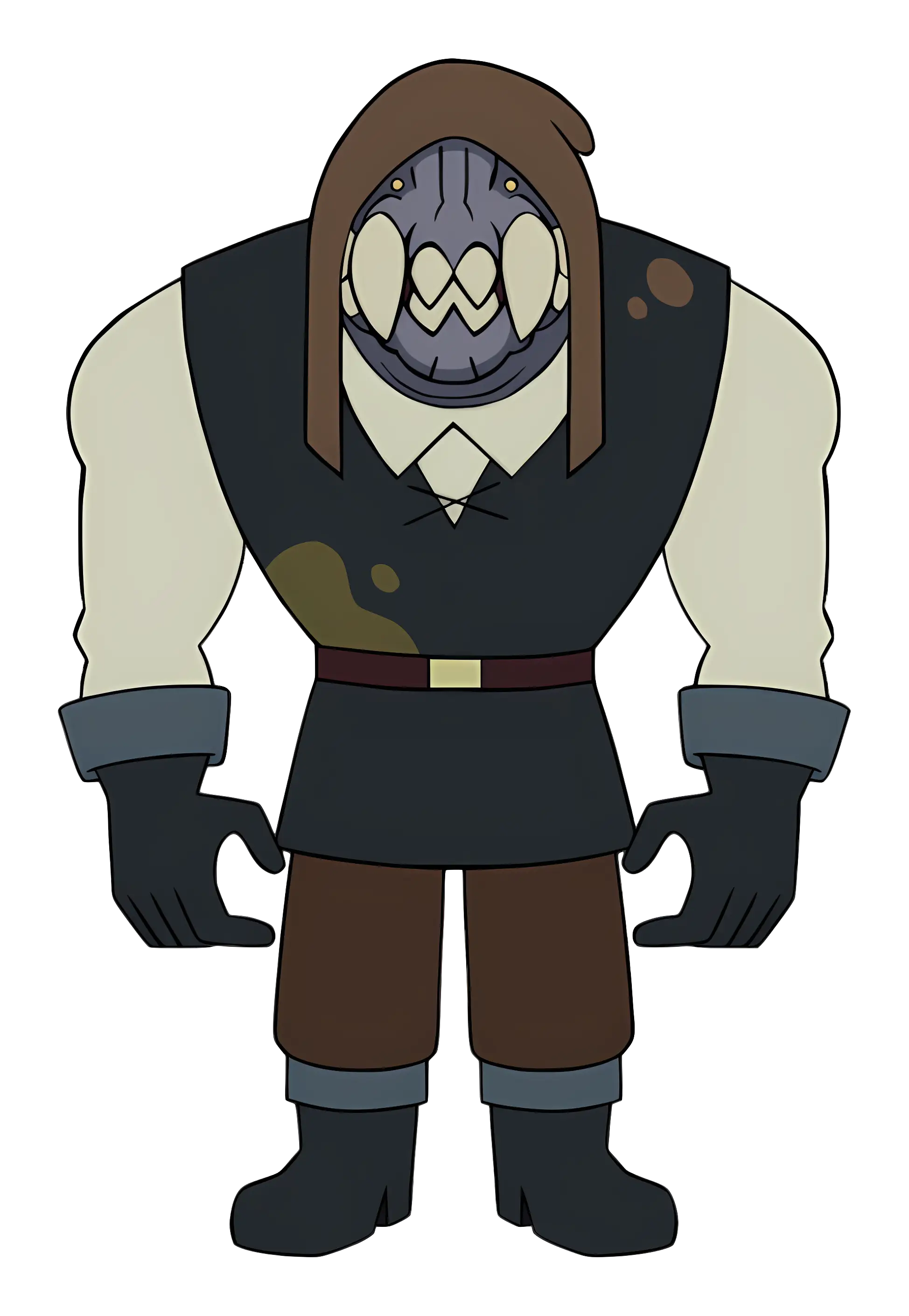 Masked Creature with Hood