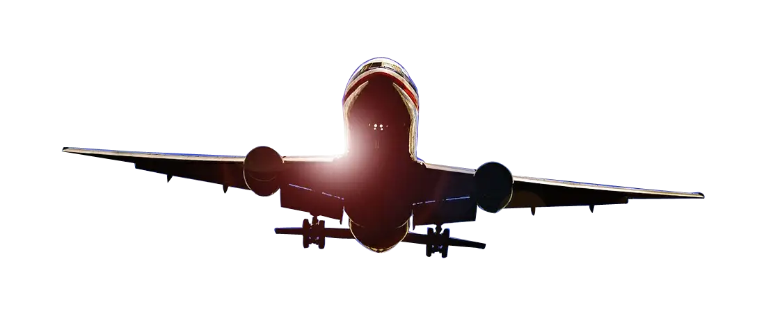 Airplane Silhouette in Flight