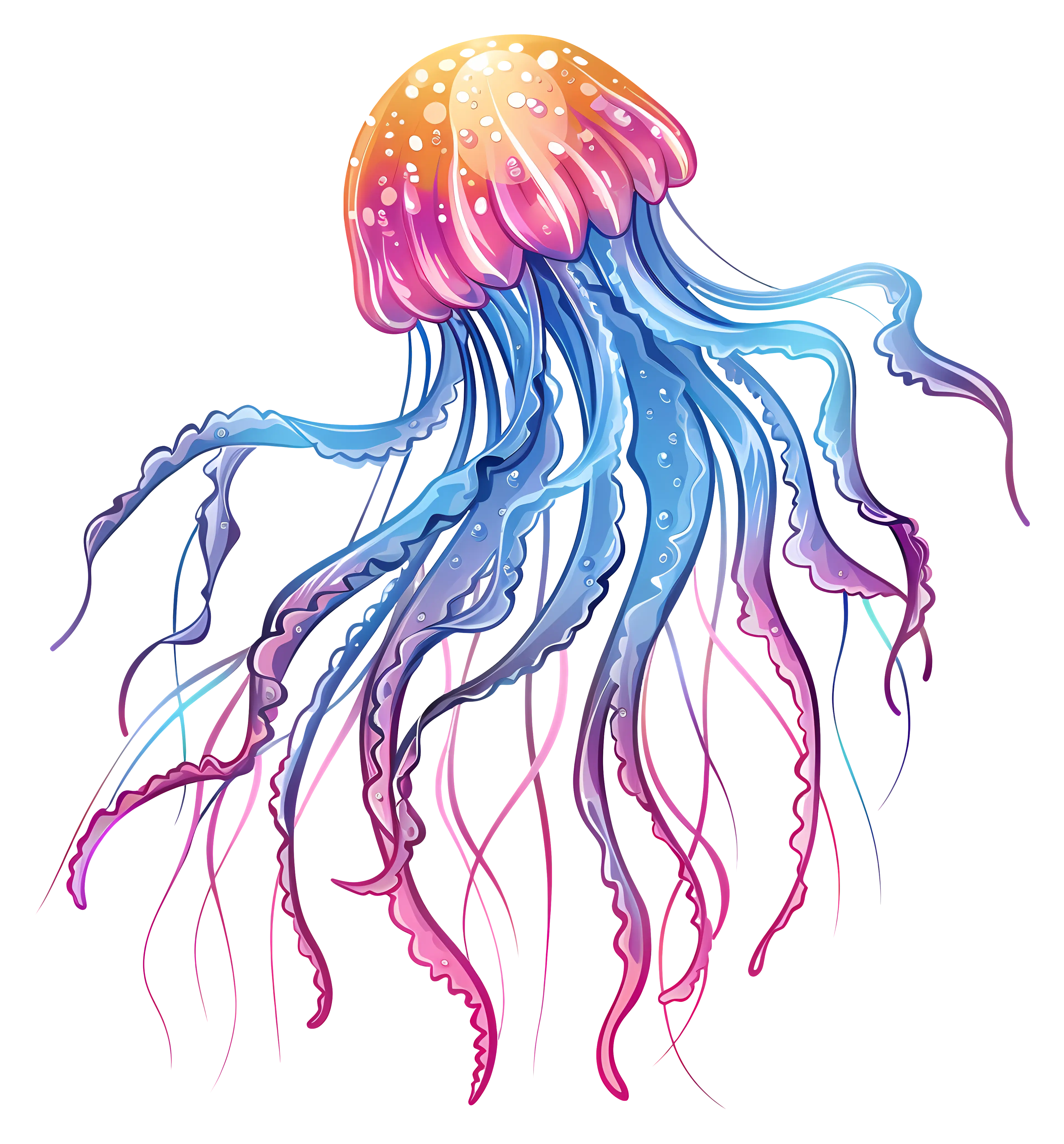Vibrant Jellyfish Illustration