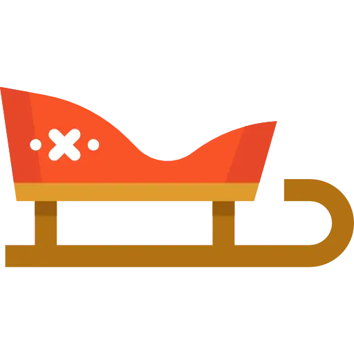 Red Winter Sled