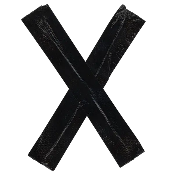 Black X Symbol