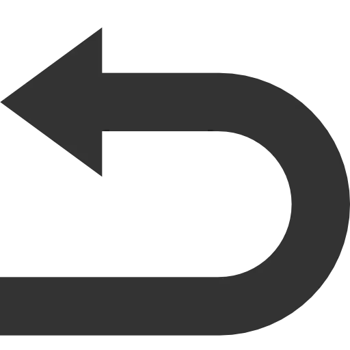 Left U-turn Arrow Symbol