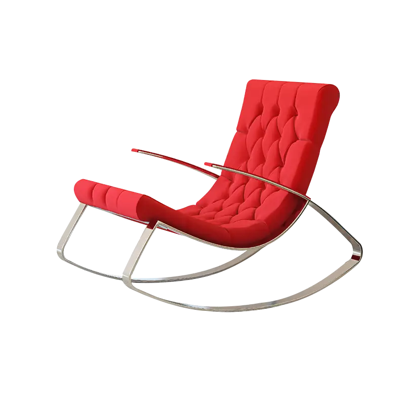 Modern Red Rocking Chair Design