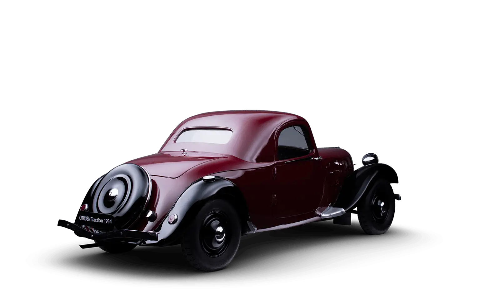 Antique Maroon Vintage Car Model
