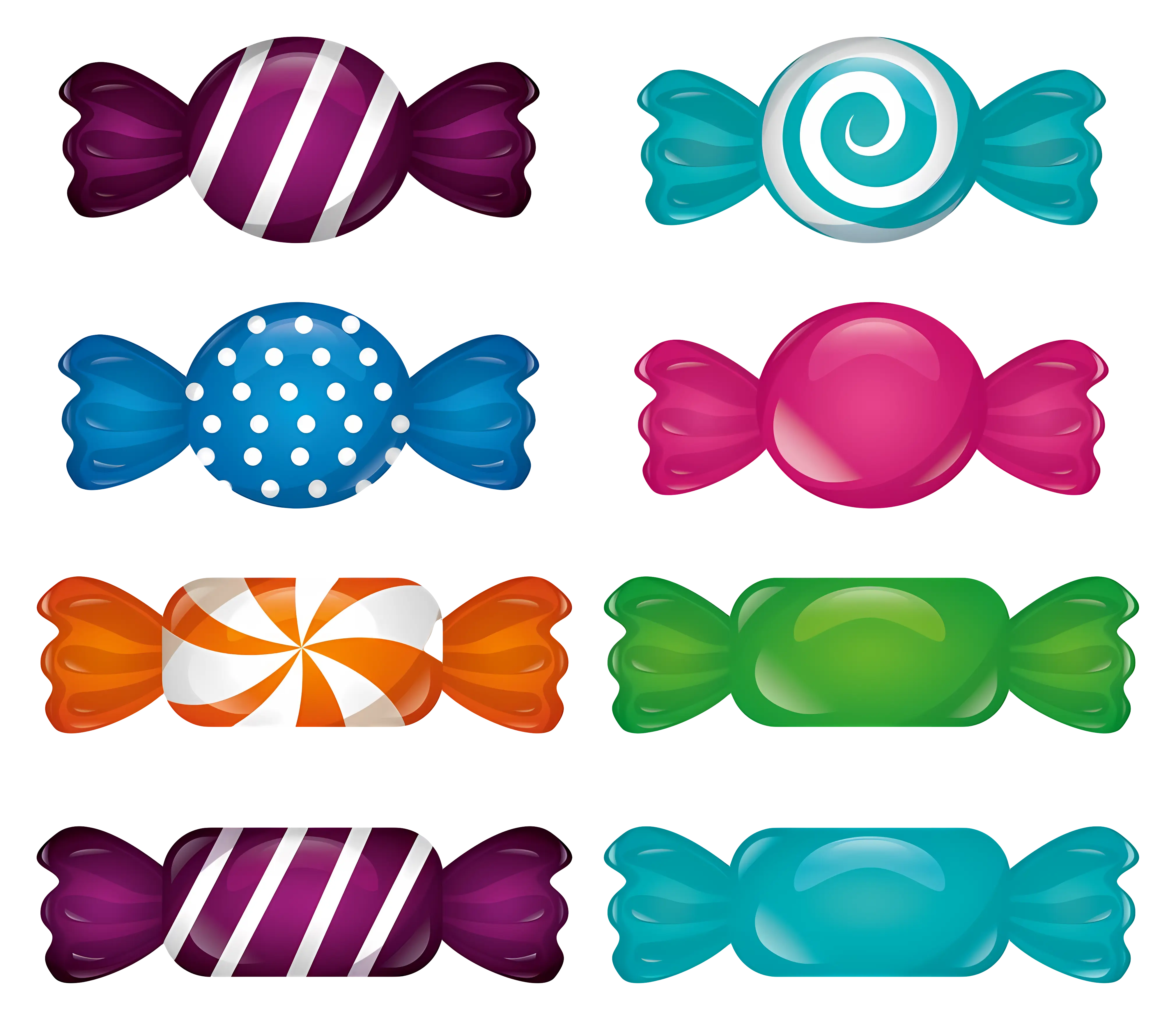Assorted Colorful Wrapped Candies