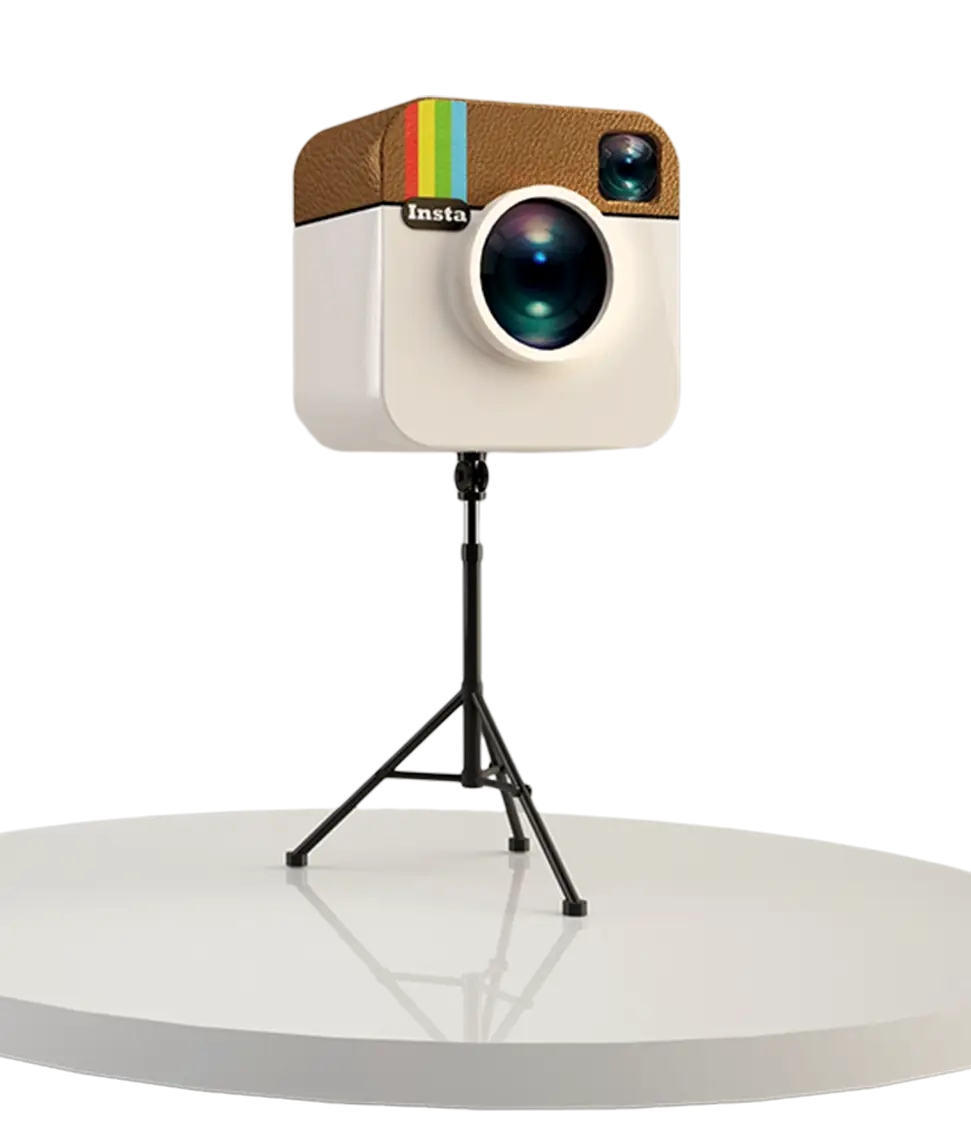 Retro Camera on Tripod
