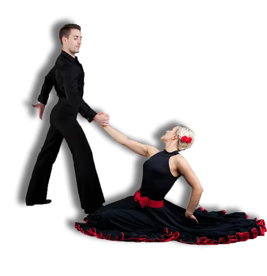 Elegant Dance Couple in Performance