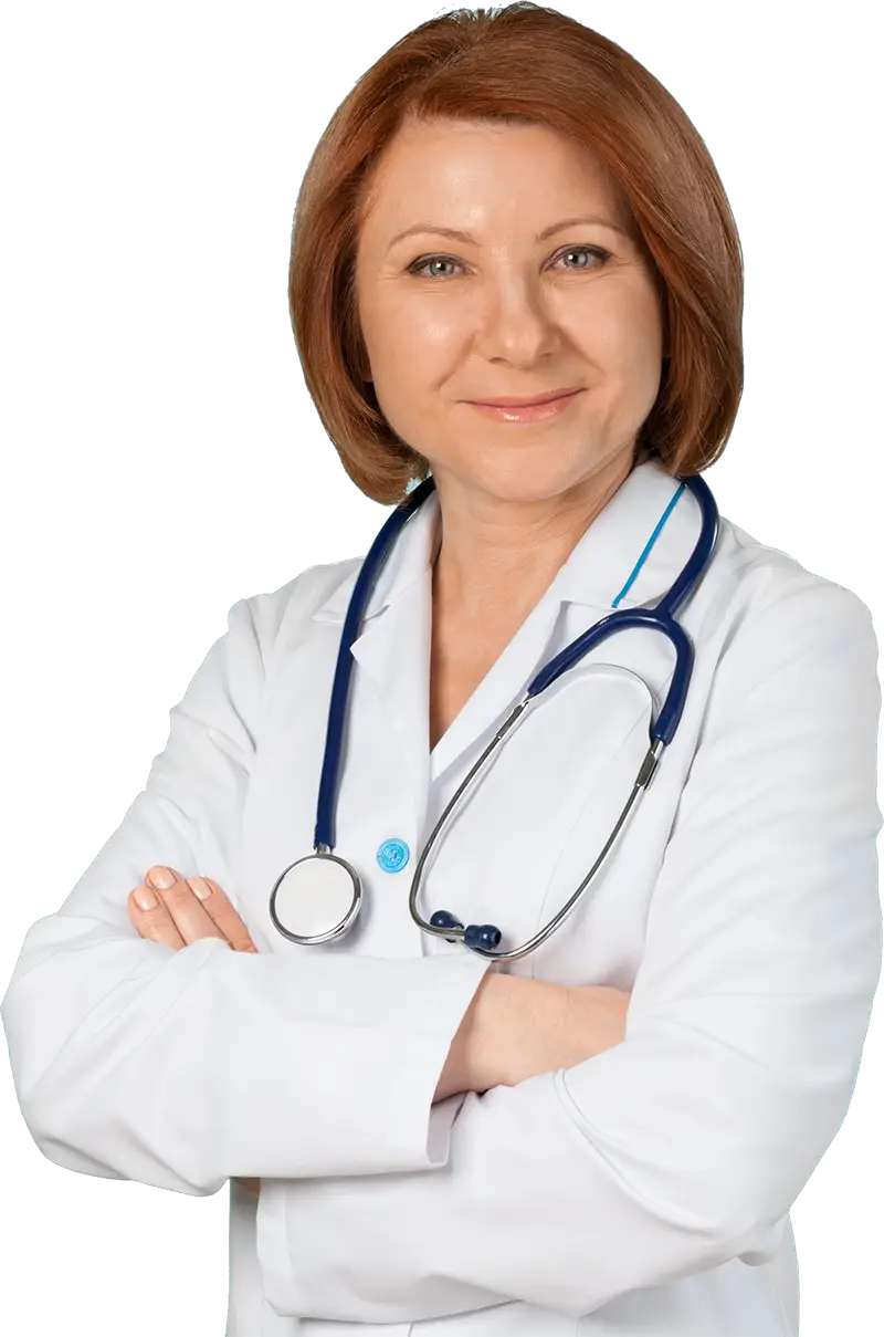 Professional Female Doctor with Stethoscope
