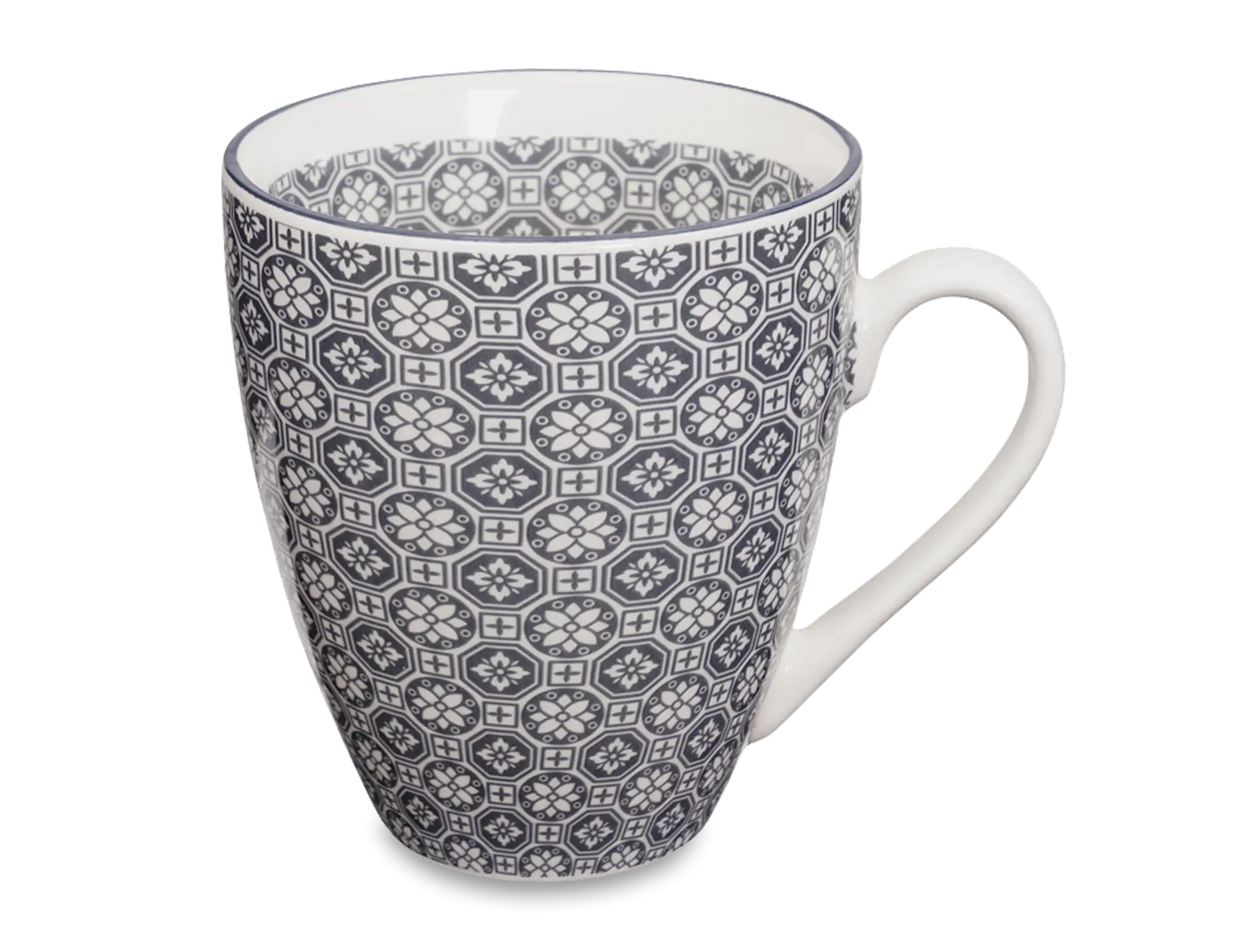 Blue Patterned Ceramic Mug