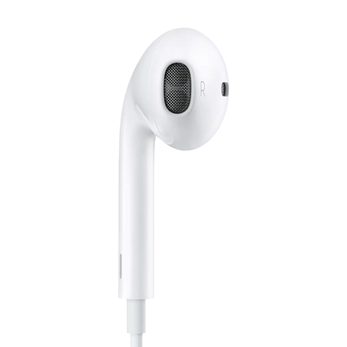 White Earphone for Listening to Music