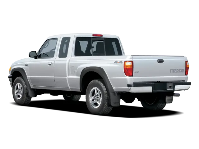 Silver Pickup Truck Rear View
