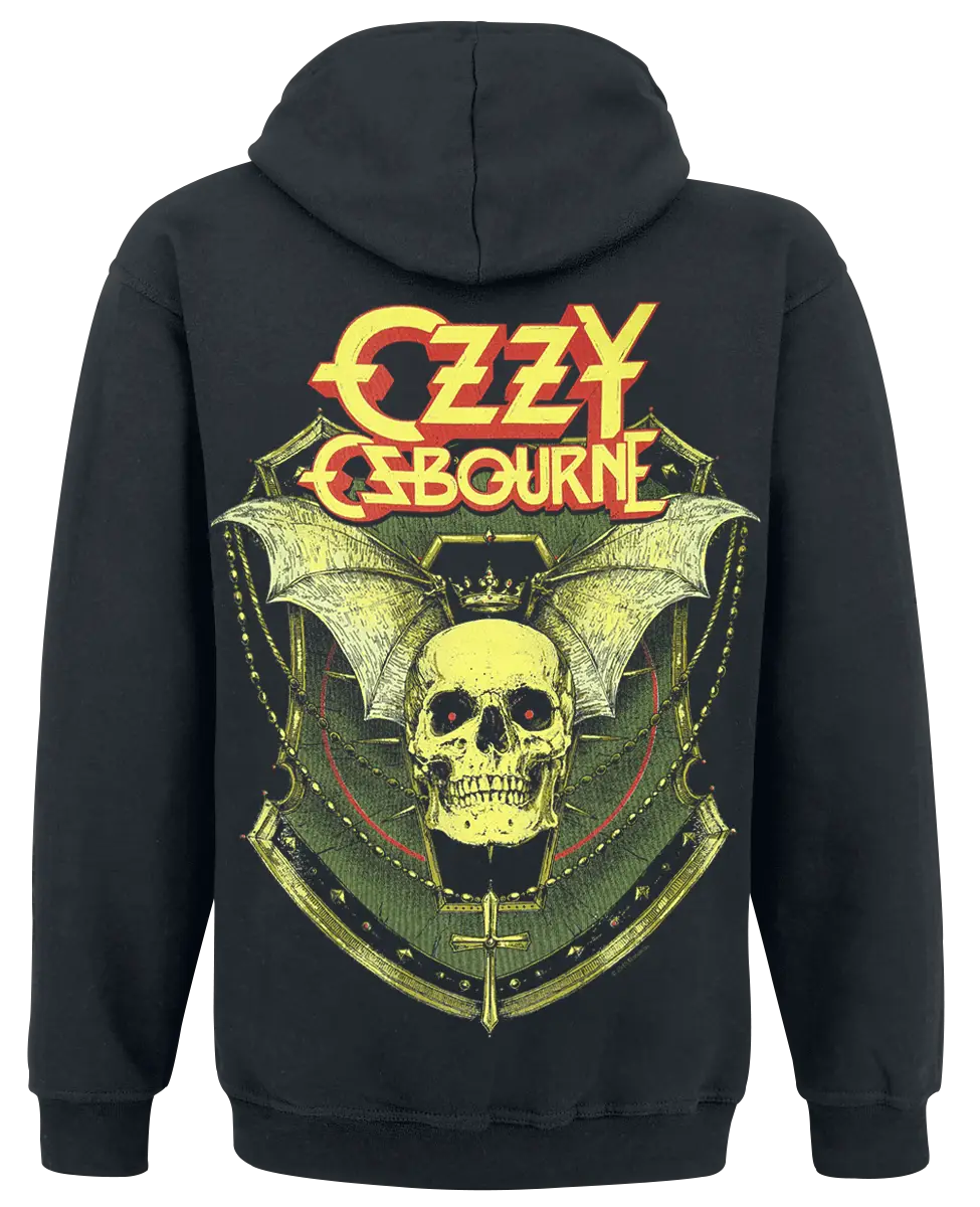 Ozzy Osbourne Hoodie with Skull Design