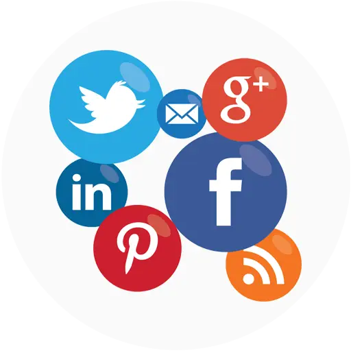 Colorful Social Media Icons