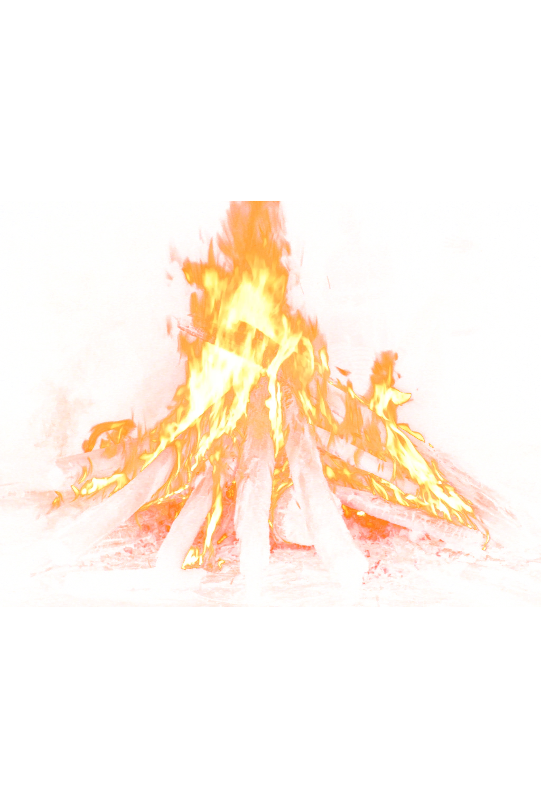 Glowing Bonfire Illustration