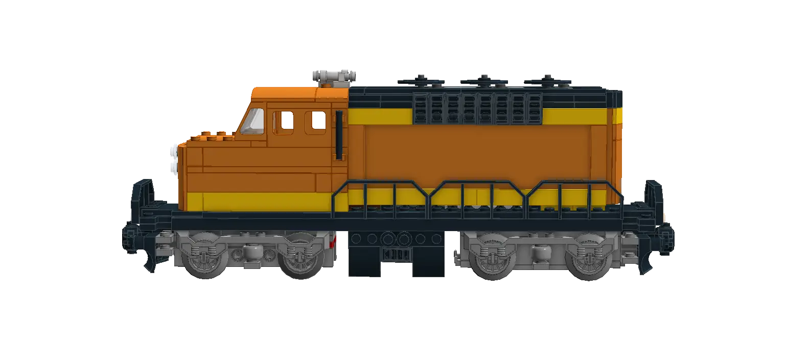 Orange Toy Train Engine