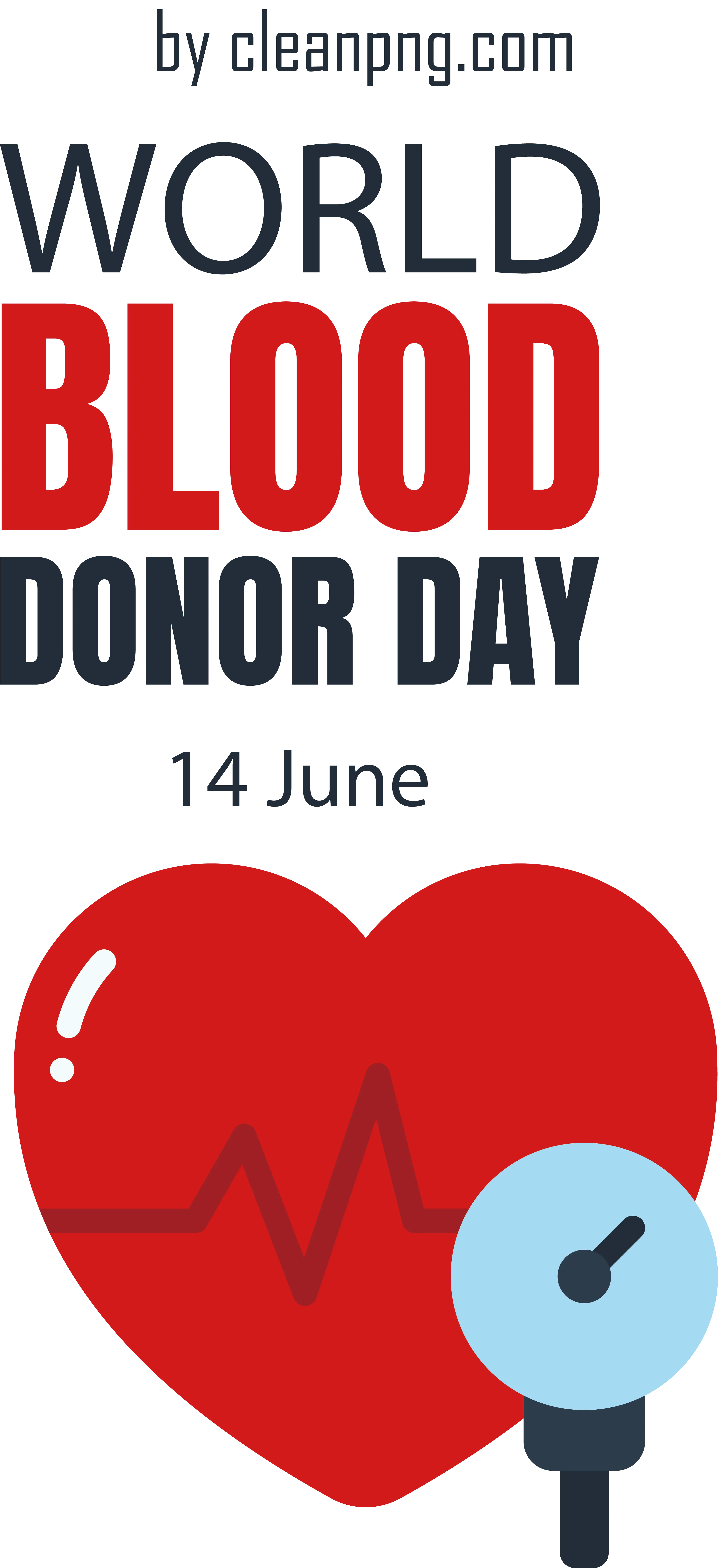 Heart Symbol Poster for World Blood Donor Day