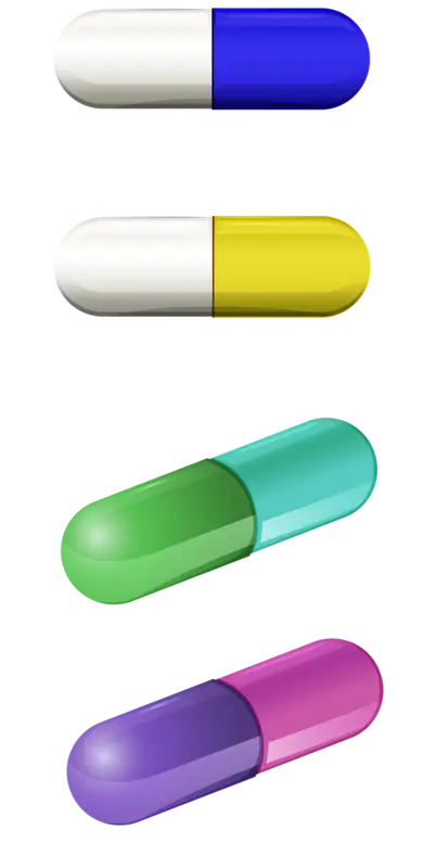 Colorful Medicine Capsules