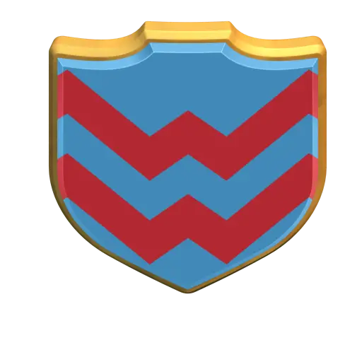 Blue and Red Emblem Shield Logo