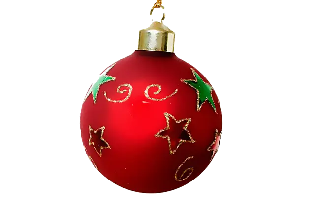 Festive Red Christmas Ornament for Holiday Decor