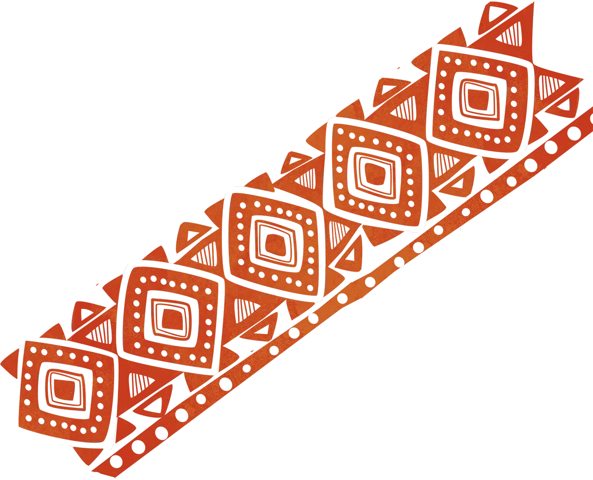 Orange Geometric Pattern Design
