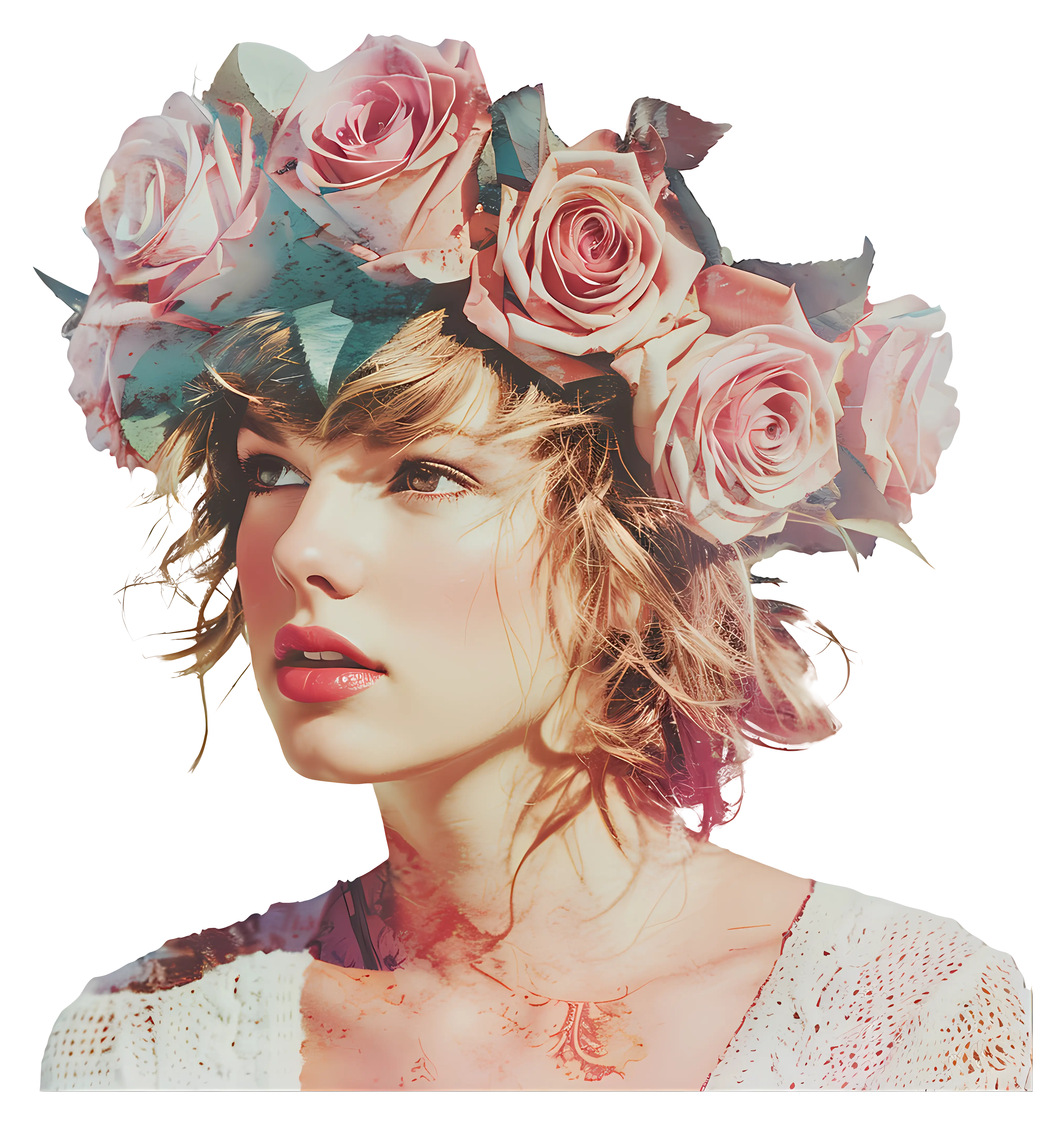 Woman Wearing a Flower Crown