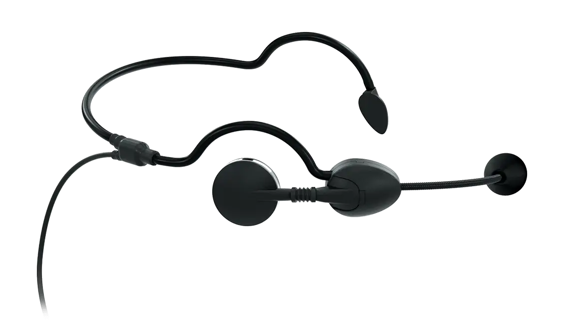Black Headset Microphone for Communication