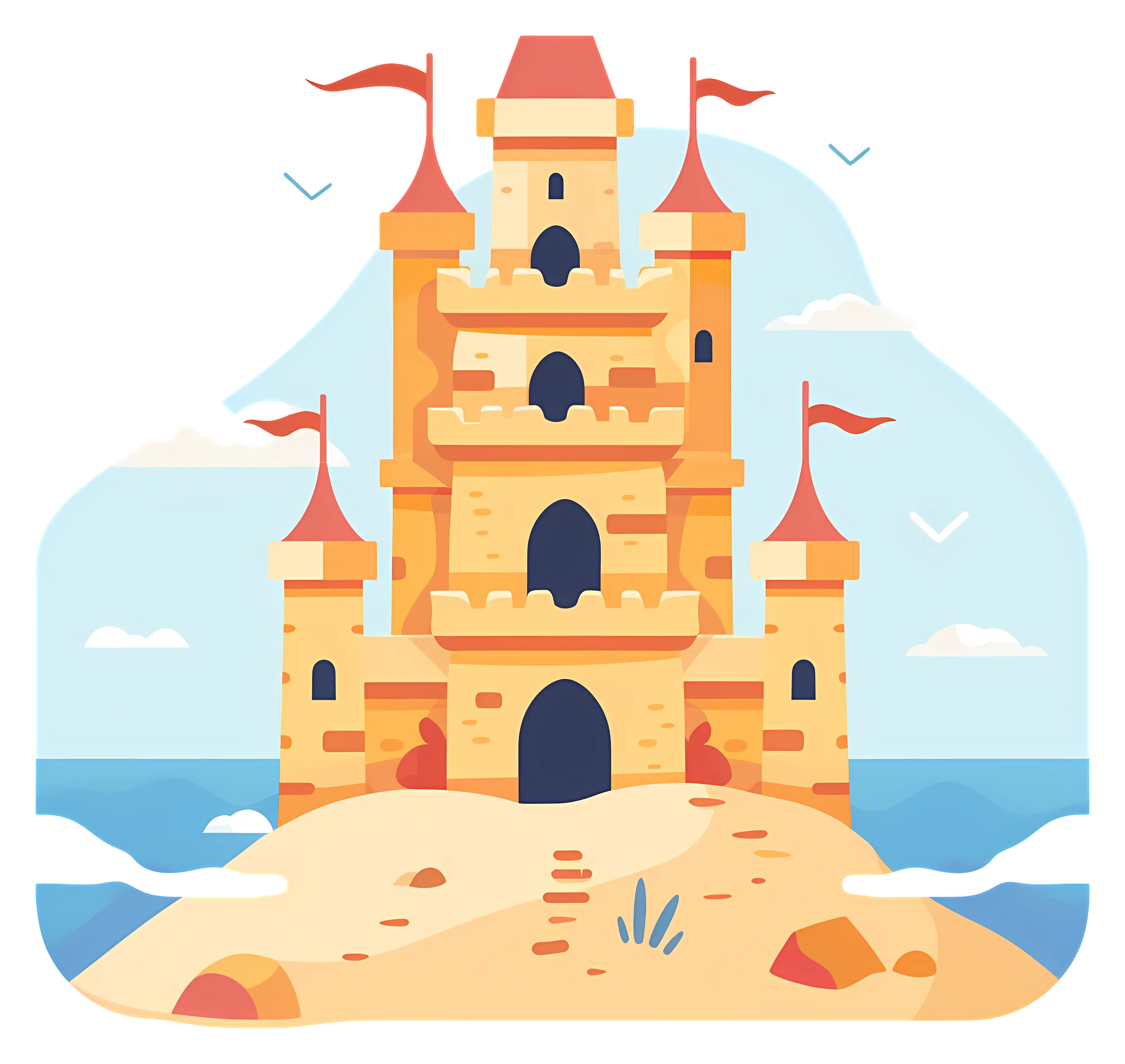Sandcastle on the Beach