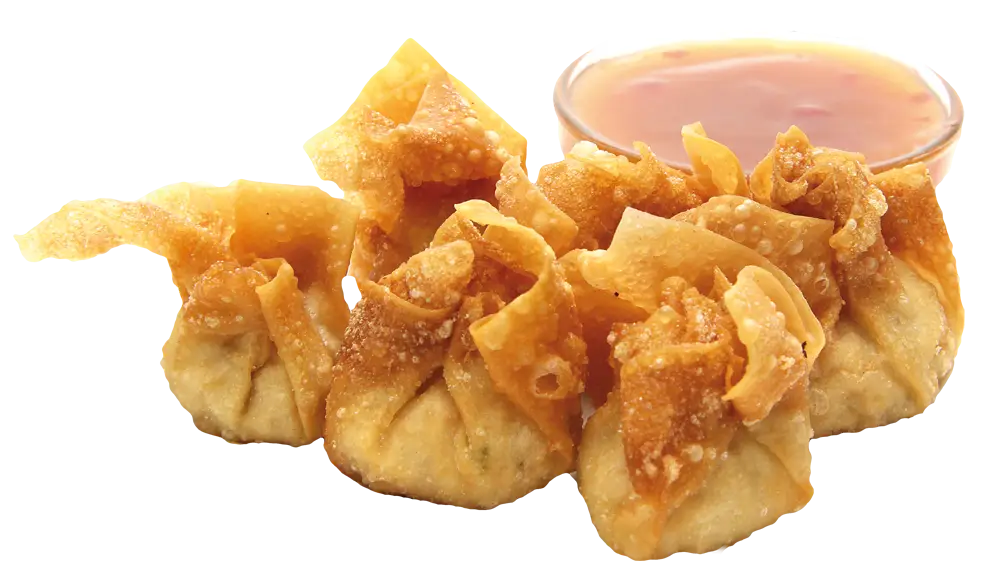 Crispy Fried Wontons with Dipping Sauce