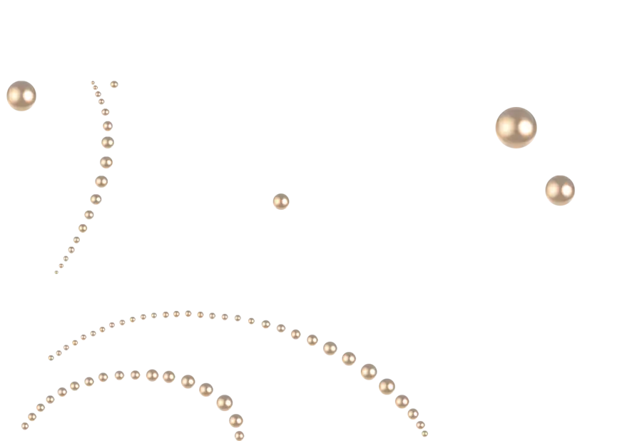 Elegant Golden Beads Decoration