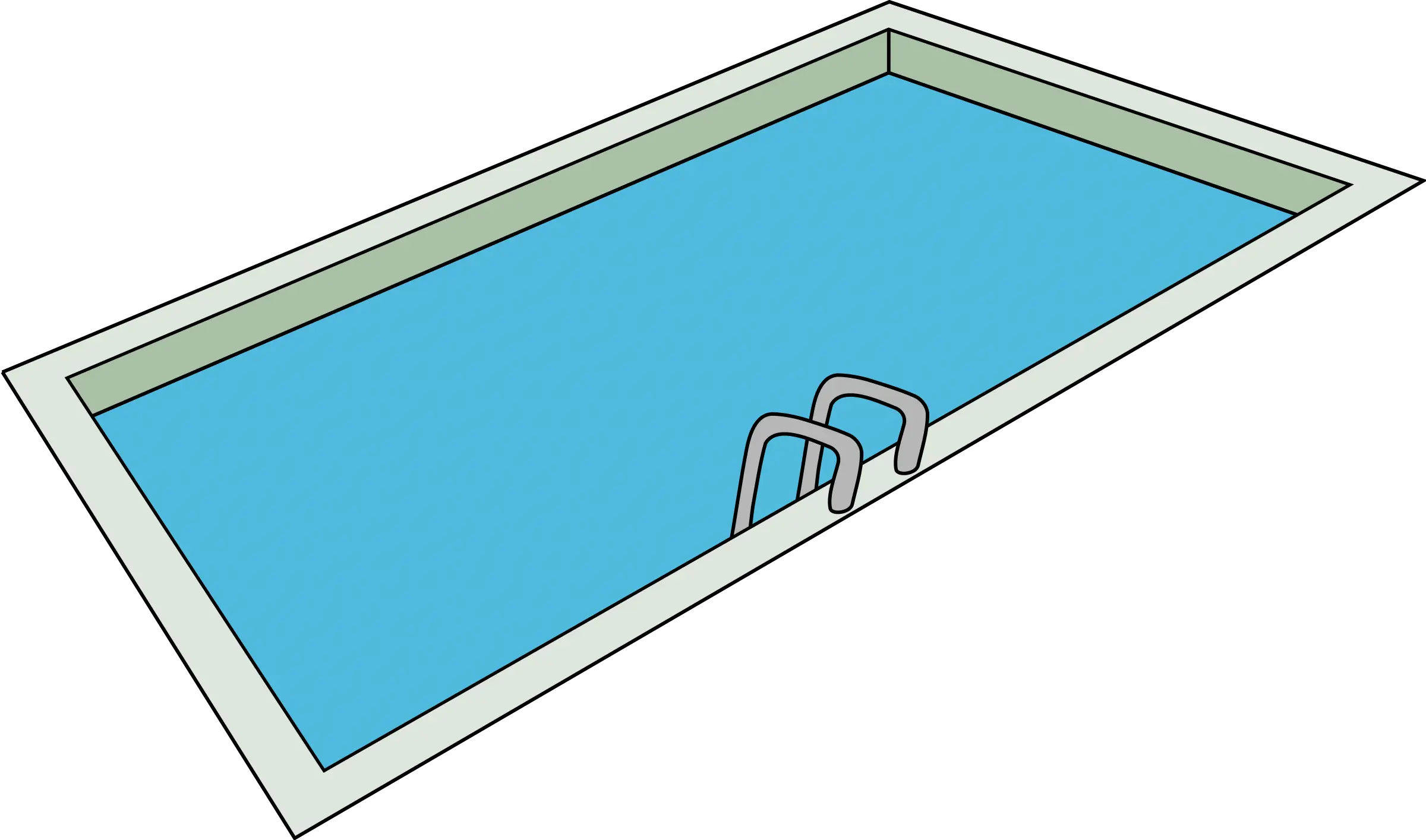 Rectangular Swimming Pool Illustration