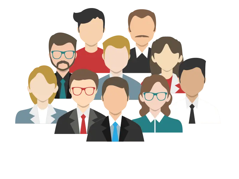 Colorful Group of People Icons