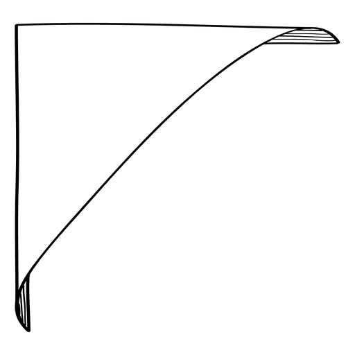 Simple Scythe Outline Drawing