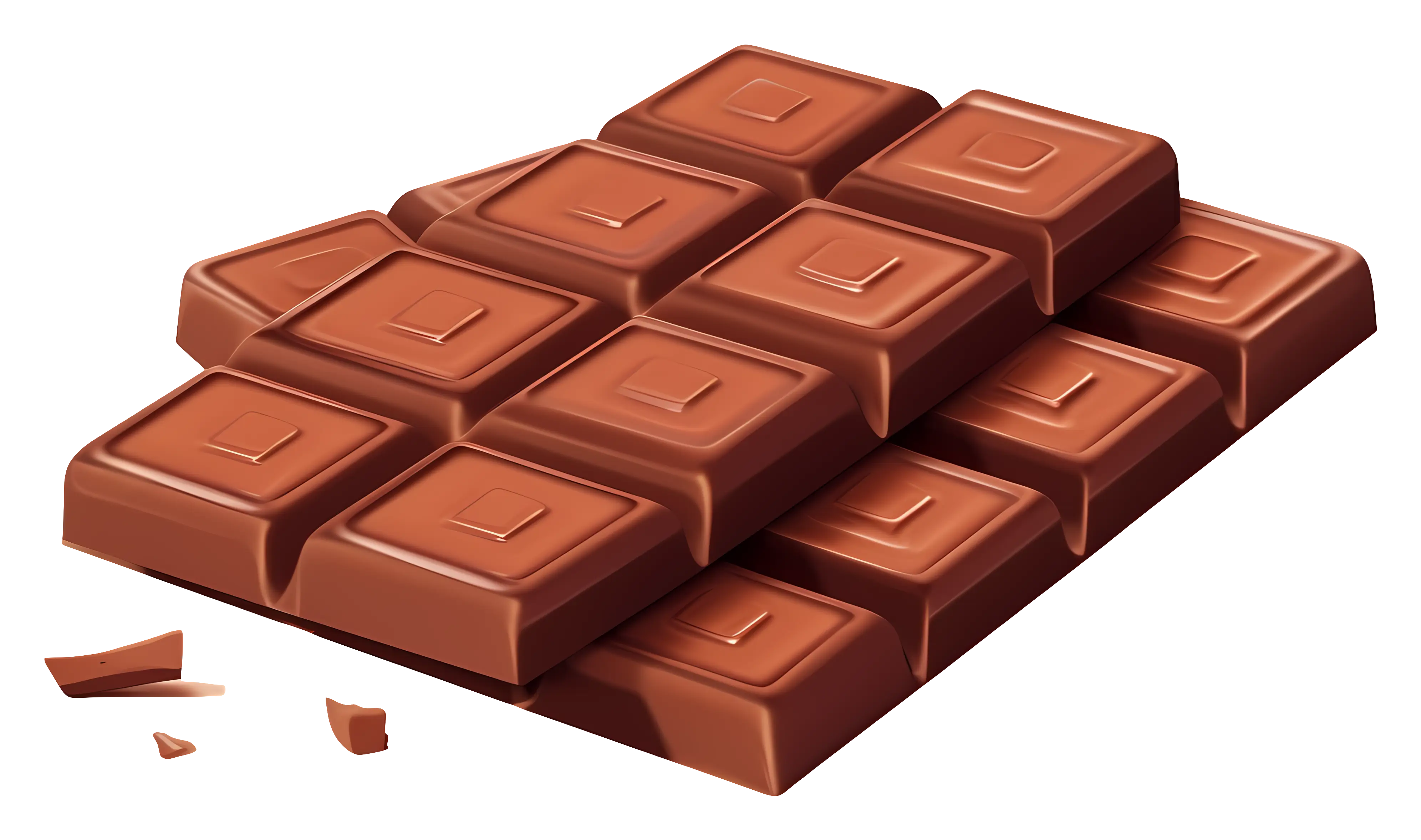 Realistic Chocolate Bar Illustration